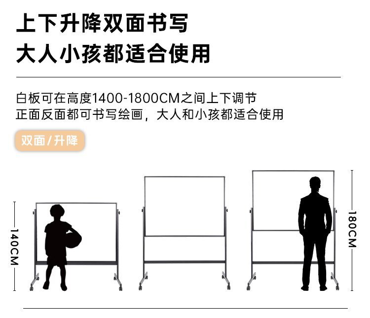M94辦公教學H型雙面移動支架白板-移動白板-磁性白板特點 M94辦公教學H型雙面移動支架白板-移動白板-磁性白板特點