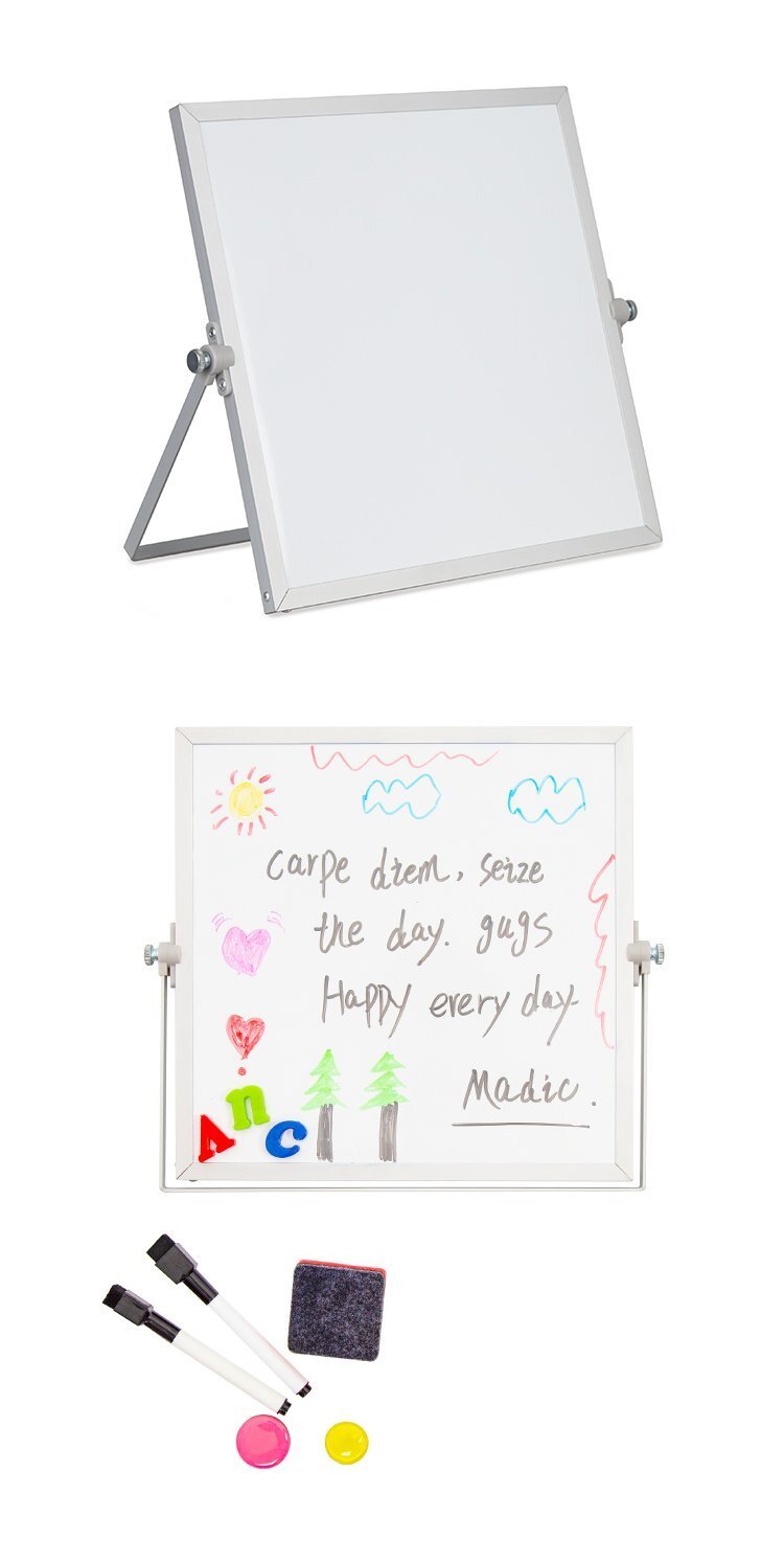 M60雙面磁吸桌面支架白板 桌面小白板 桌面寫字板產(chǎn)品實拍