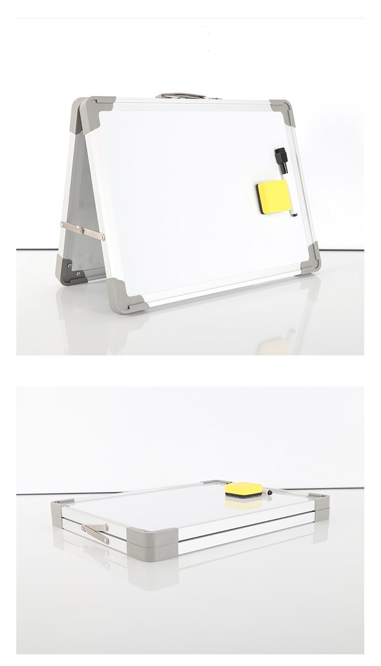 M86帶提手A型折疊磁吸桌面白板-12x16英寸雙面磁吸桌面白板產(chǎn)品實拍